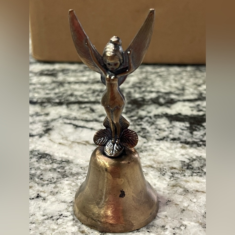 Disney Vintage Antique Tinker Bell Brass Bell